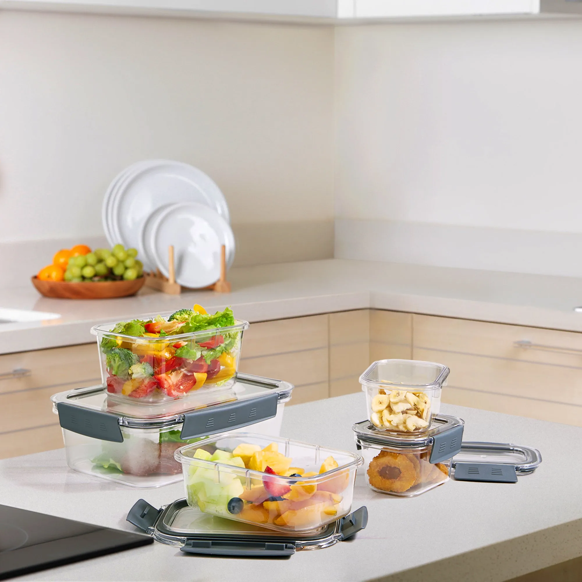 Variety Pack Food Storage Airtight Containers (16 Pack)