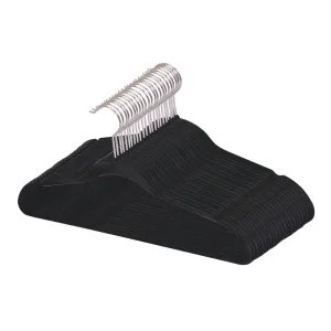 Velvet Hanger, (Pack of 25), Black