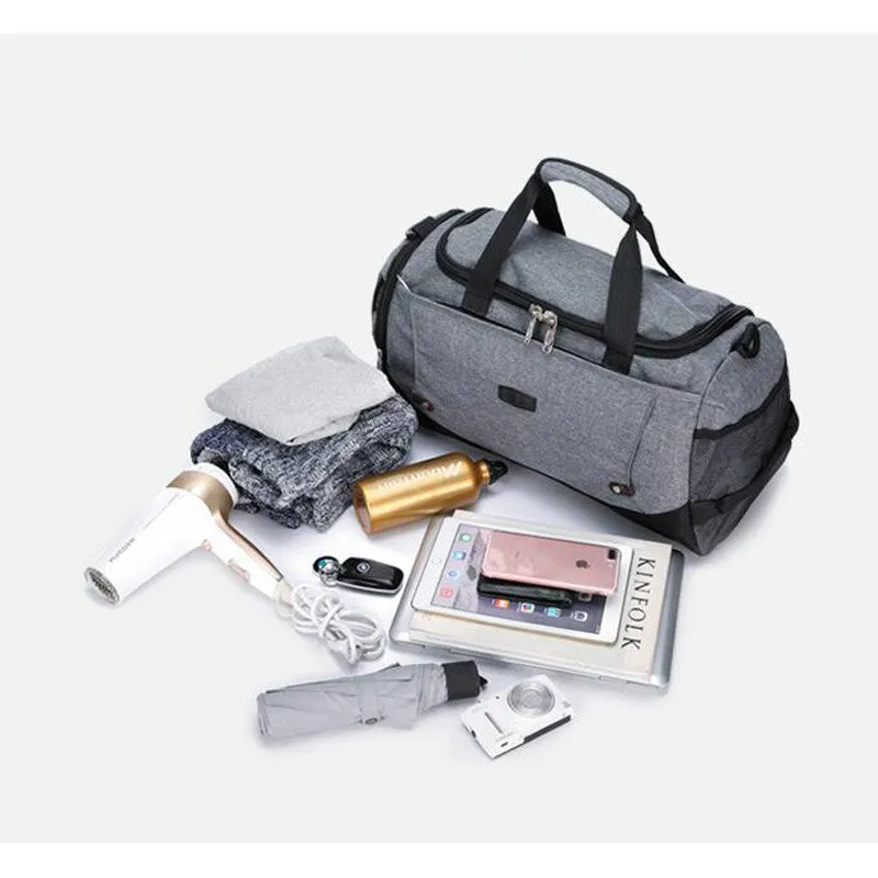 VKTERY New Travel Bag Large Capacity Men Hand Luggage Travel Duffle Bags Nylon Weekend Bags Multifunctional Travel Bags