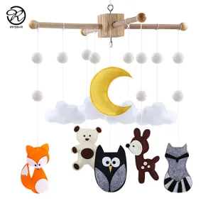 Woodland animals crib mobile