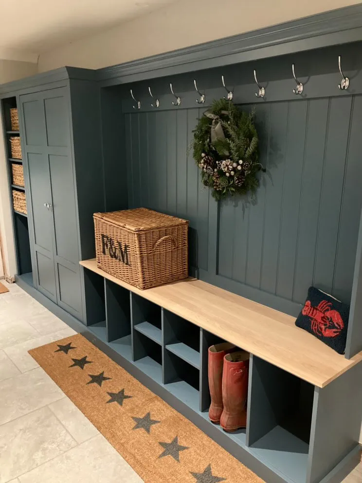 XL Shelved Boot Room Bench Combination